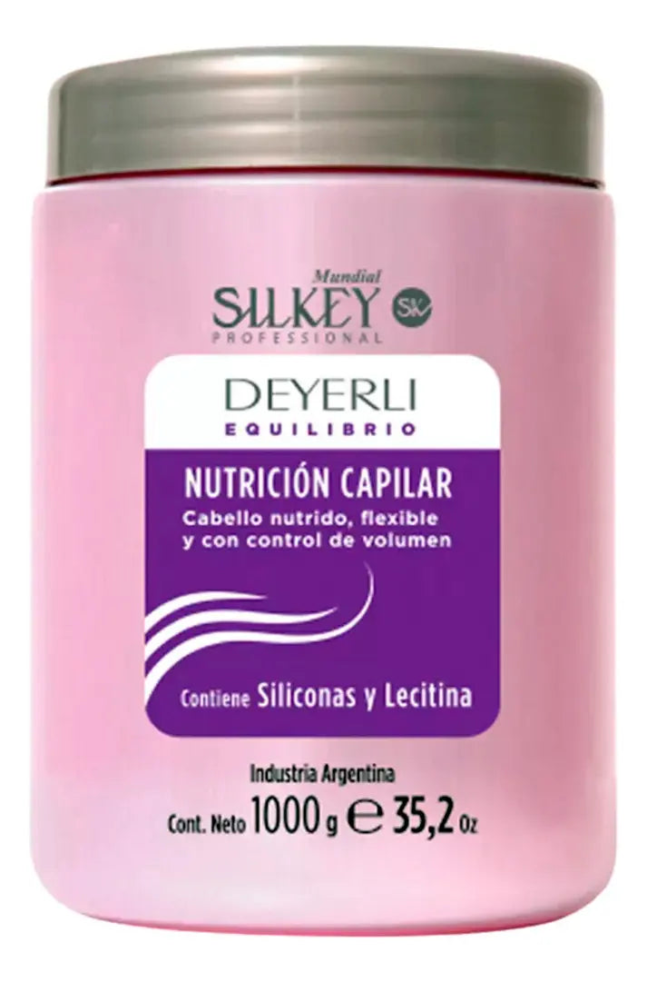 Baño De Crema Nutrición Capilar Silkey X 1000gr Deyerli