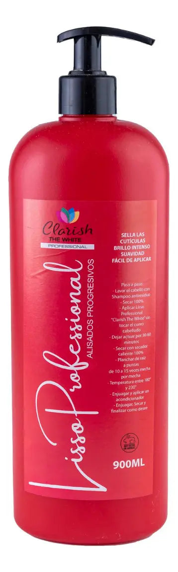 Alisado Progresivo Lisso Profesional Clarish The White 900ml