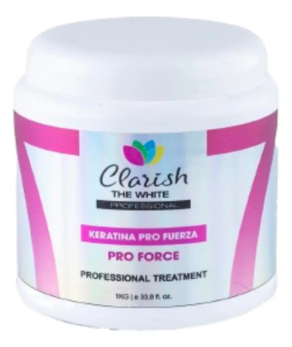 Concentrado De Keratina 1kg Pro Force Clarish The White