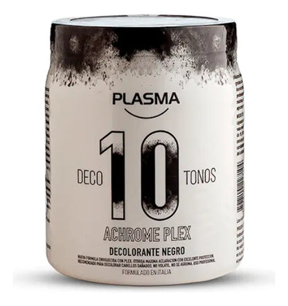Decolorante en Polvo Plasma Achrome Plex 500g Para Cabello 10 Tonos
