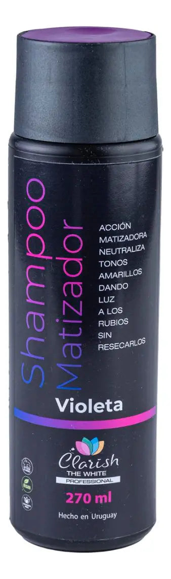 Shampoo Matizador Violeta Femenino 270ml Clarish The White