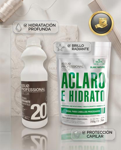 Polvo Decolorante Black Nature + Occidante 40vol