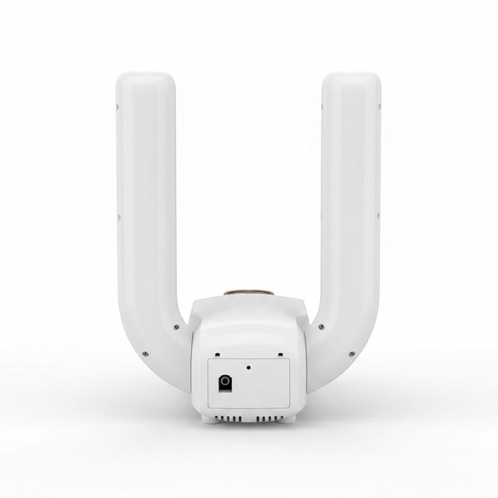 Maranatha Insumos Profesionales white electric shoe dryer with U-shaped arms and power port.